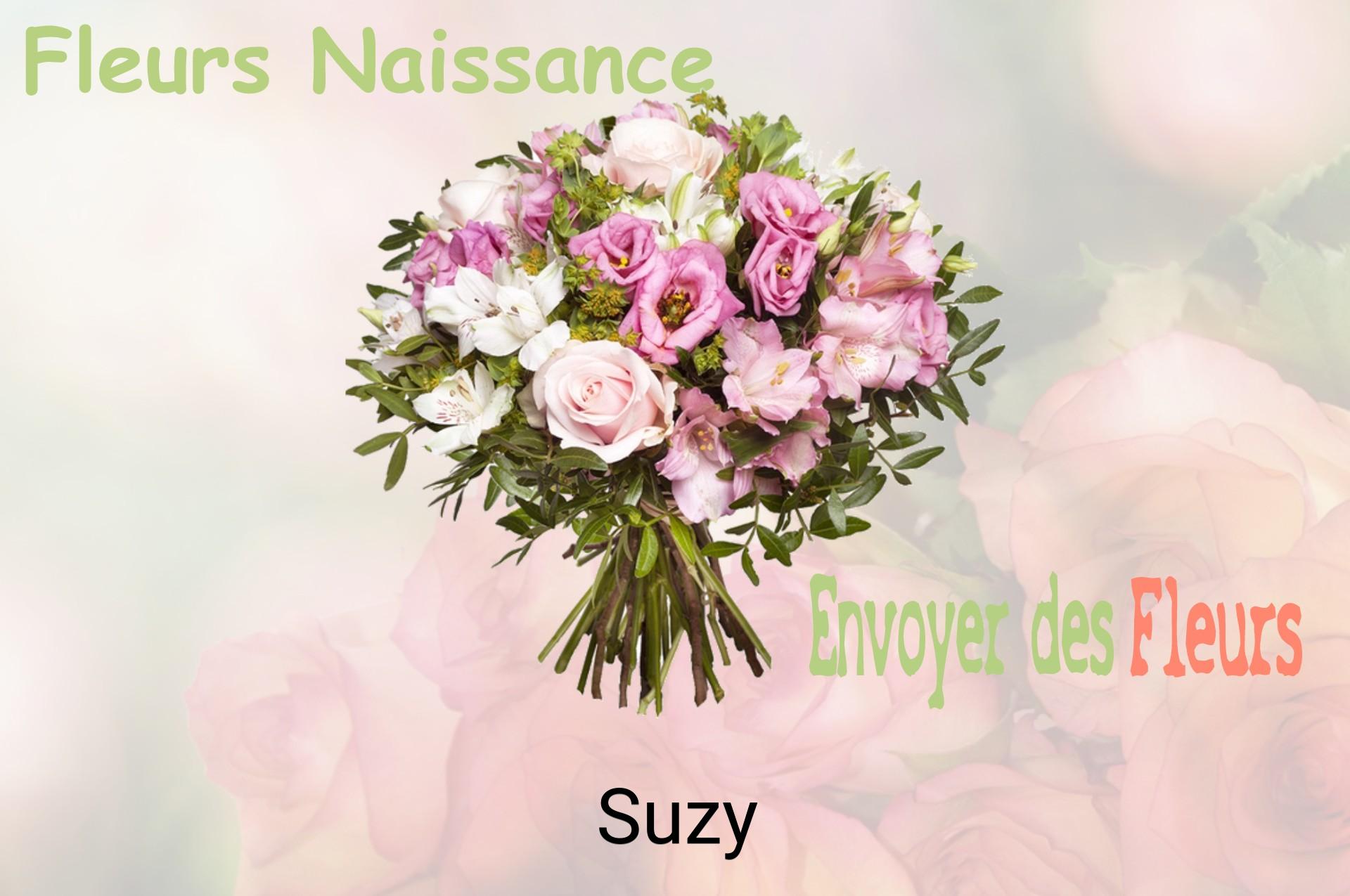 Bouquet de fleurs de naissance livré à Suzy